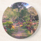 カスタムサンドストーンコースター"風光明媚なマンブ – S" コースター (正面)