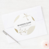 カスタムサンド&カーキ製品パッケージ ラウンドシール (封筒)