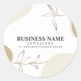 カスタムサンド&カーキ製品パッケージ ラウンドシール