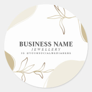 カスタムサンド&カーキ製品パッケージ ラウンドシール