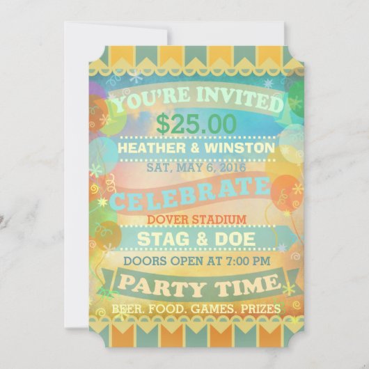 カスタムサーカス スタッグ＆ドー チケット 招待状 (正面)