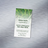 カスタムサービスのフォトグリーン気に芝生 マグネット名刺 (インサイチュ)
