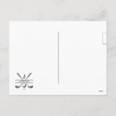 カスタムザイメージゴルフホリデイデザイン シーズンポストカード (裏面)