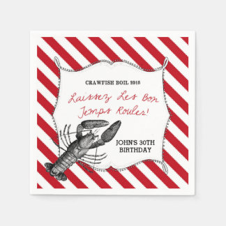 カスタムザリガニ スタンダードカクテルナプキン