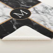 カスタムザレターシャーパブランケットマーブルデザイン シェルパブランケット (3/4)