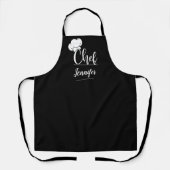 カスタムシェフ名キッチンギフト男性へ&女性 エプロン (正面)