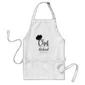 カスタムシェフ名キッチンギフト男性へ&女性 スタンダードエプロン (正面)