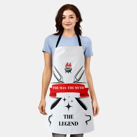 カスタムシェフ エプロン (着用した状態)