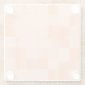 カスタムシェードオブピーチファズスクウェア ガラスコースター (裏面)