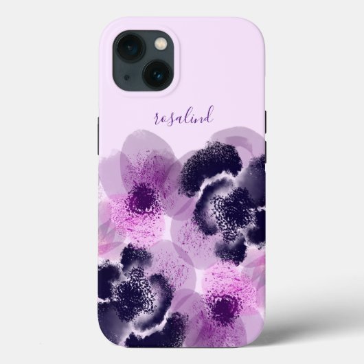 カスタムシグネチャーピンクフローラモノグラム Case-Mate iPhoneケース (裏面)
