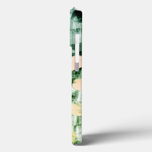 カスタムシグネチャーフェイクグリーンリー抽象芸術モノグラム Case-Mate iPhoneケース (裏面 / 左)