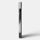 カスタムシグネチャー白黒の水色フローラ Case-Mate iPhoneケース (裏面 / 左)