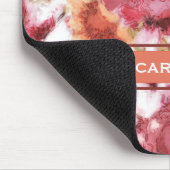 カスタムシックな花パターンドウォーター絵画カラー マウスパッド (コーナー)