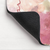 カスタムシックな花パターンドウォーター絵画カラー マウスパッド (コーナー)