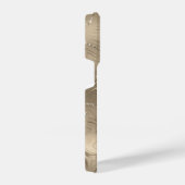 カスタムシックな茶色のグリッターパタガーリーーン iPhoneケース (右側面)