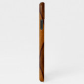 カスタムシックスタイリッシュレトロ木目模様 iPhoneケース (右側)