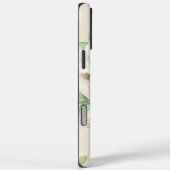 カスタムシックホワイトピンクローゼグリーン離れフローラ Case-Mate iPhoneケース (裏面 / 右)