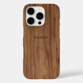 カスタムシックレトロスタイリッシュ木目効果 Case-Mate iPhoneケース (裏面)