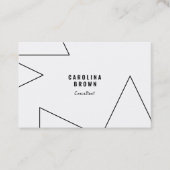 カスタムシック幾何モダン名刺 名刺 (正面)