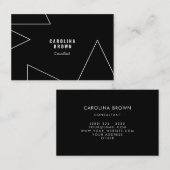 カスタムシック幾何学抽象芸術名刺 名刺 (正面/裏面)
