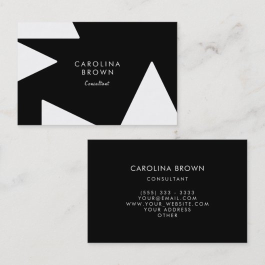 カスタムシック幾何学模様プロフェッショナル名刺 名刺 (正面/裏面)