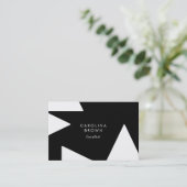 カスタムシック幾何学模様プロフェッショナル名刺 名刺 (スタンド正面)