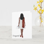 カスタムシック看護学士の卒業カード カード (黄色い花)