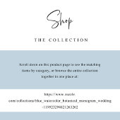 カスタムシック・モノグラム・ブルー結婚ズ