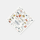 カスタムシティカーズ誕生日 スタンダードカクテルナプキン (角)