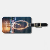 カスタムシティスケープEnglandナイトロンドン ラゲッジタグ (正面横)