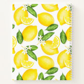カスタムシトラスレモンパターンレシピ ノートブック (裏面)