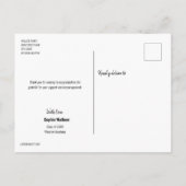 カスタムシニア卒業写真ありがとう 案内ポストカード (裏面)