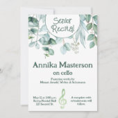 カスタムシニア音楽リサイタル離れグリネリーテーマ 招待状 (正面)