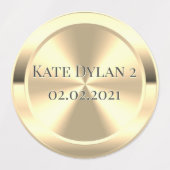 カスタムシミュレートされた真鍮ラベル ラベル (デザイン2)