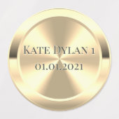 カスタムシミュレートされた真鍮ラベル ラベル (デザイン1)