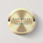 カスタムシミュレート真鍮ボタン 缶バッジ (正面)