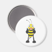 カスタムシャツ：ビーのシャツを親指で飾る マグネット (正面/裏面)