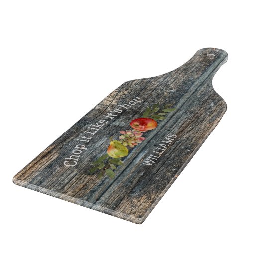 カスタムシャルキュテリーウッドタイポグラフィファミリー名 カッティングボード (角)