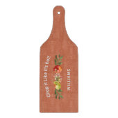 カスタムシャルキュテリーテラコッタファミリー名 カッティングボード (正面)
