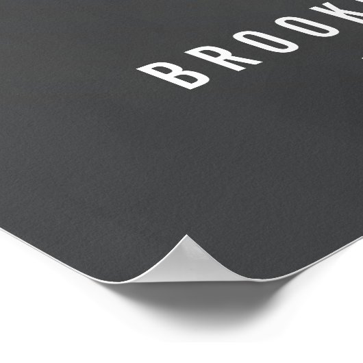 カスタムシャルボードウェディングレセプションサイン22x28 ポスター (角)