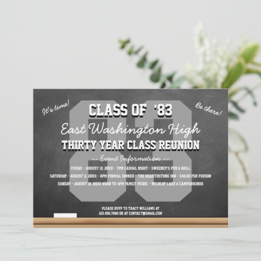 カスタムシャルボードハイスクール懇親会 招待状 (スタンド正面)