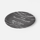 カスタムシャルボ結婚ード紙プレート ペーパープレート (アングル)