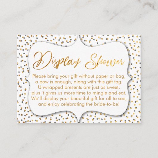 カスタムシャワーインサートを表示 エンクロージャーカード (正面)