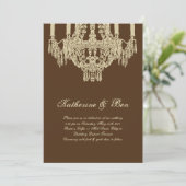 カスタムシャンデリア結婚式招待状 招待状 (スタンド正面)