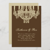 カスタムシャンデリア結婚式招待状 招待状 (正面/裏面)