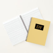 カスタムシャンパンノートブモノグラムのック ノートブック (内部)