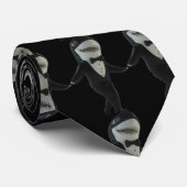 カスタムシャーク・タキシードの上品な黒いサングラスおもしろい ネクタイ (ロール)