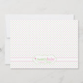 カスタムシュガー&スパイスベビーシャワー招待状 招待状 (裏面)