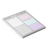 カスタムショッピングリストのメモ帳 ノートパッド (アングル)