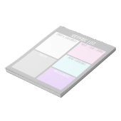 カスタムショッピングリストのメモ帳 ノートパッド (回転)